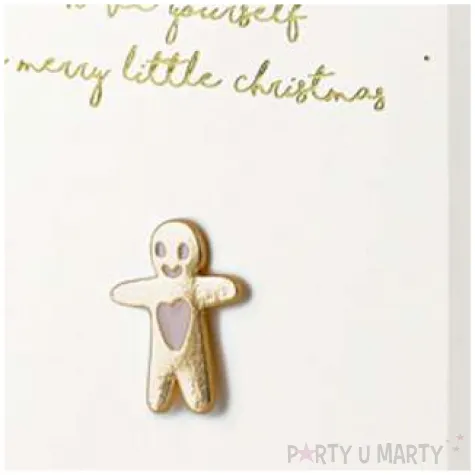 kartka okolicznosciowa ciastek pin biala partydeco 10 5 x 14 8 cm