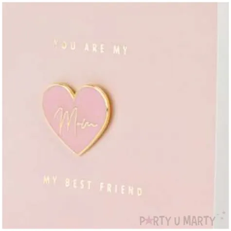 kartka okolicznosciowa dzien matki best friend z koperta rozowa partydeco 10 5 x 14 8 cm