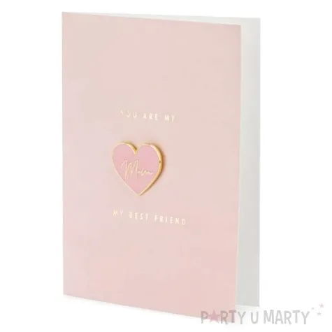 kartka okolicznosciowa dzien matki best friend z koperta rozowa partydeco 10 5 x 14 8 cm