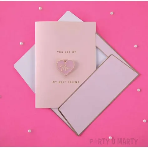 kartka okolicznosciowa dzien matki best friend z koperta rozowa partydeco 10 5 x 14 8 cm