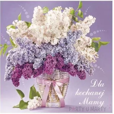 kartka okolicznosciowa dzien matki dla kochanej mamy pol maki 15x15 cm