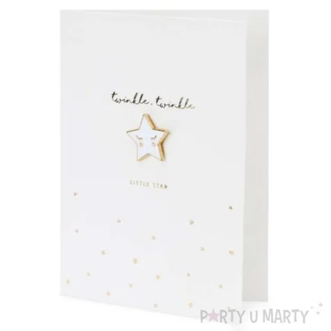 kartka okolicznosciowa gwiazdka twinkle twinkle partydeco 10 5 x 14 8 cm