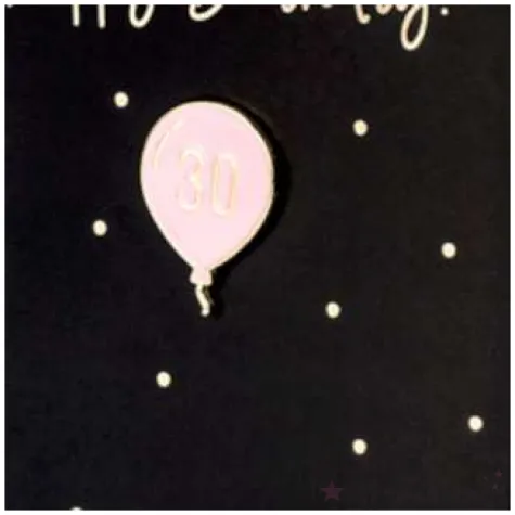 kartka okolicznosciowa happy birthday 30 z koperta czarna partydeco 10 5 x 14 8 cm