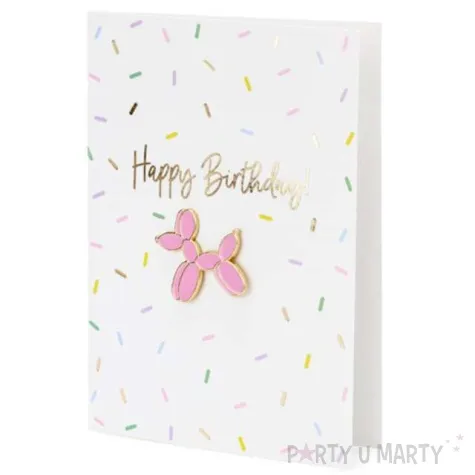 kartka okolicznosciowa happy birthday balonik z koperta partydeco 10 5 x 14 8 cm