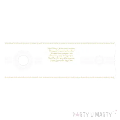 kartka okolicznosciowa hostia ihs prezent pamiatka na komunie swieta 15x15 cm