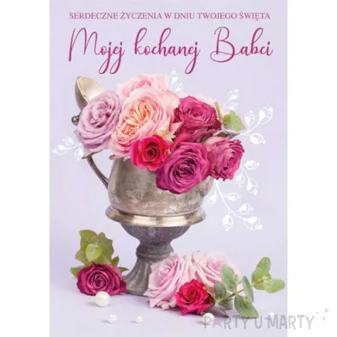 kartka okolicznosciowa laurka dla babci w dniu twojego swieta maki b6