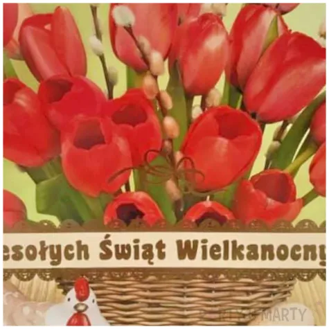 kartka okolicznosciowa laurka jajko wesolych swiat czerwone kwiaty maki 17 6 x 12 5 cm