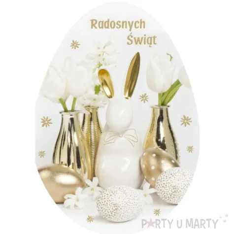 kartka okolicznosciowa laurka jajko wesolych swiat wielkanocnych porcelanowy zajac maki 17 6