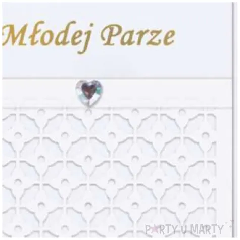 kartka okolicznosciowa mlodej parze azurowa paw 12 5 x 17 6 cm