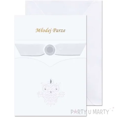 kartka okolicznosciowa mlodej parze kokardka paw 12 5 x 17 6 cm