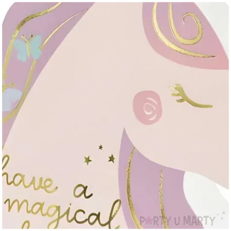 kartka okolicznosciowa urodziny jednorozec rozowy partydeco 18 5 x 15 cm