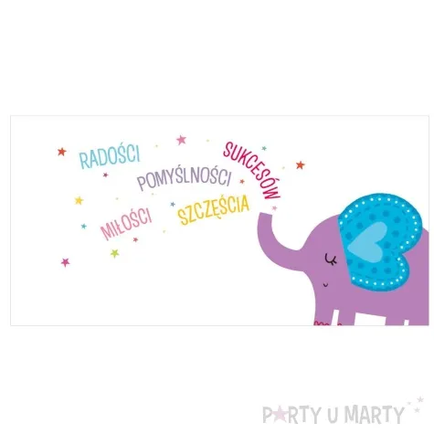 kartka okolicznosciowa urodziny sloniki henry 15 x 15 cm