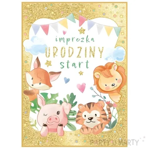 kartka okolicznosciowa urodziny zwierzaki henry b6