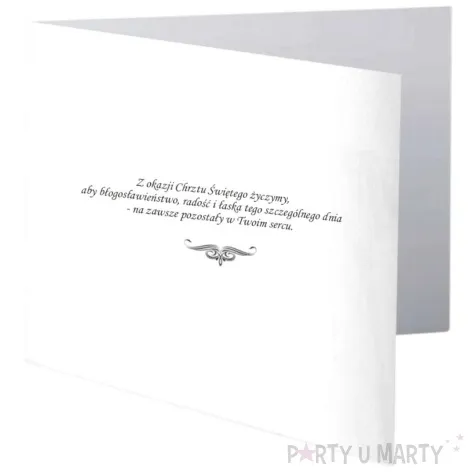 kartka okolicznosciowa w dniu chrztu sw dla dziewczynki paw 15 4 x 15 4 cm