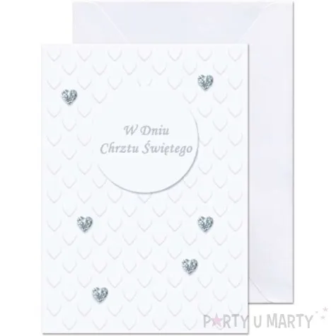 kartka okolicznosciowa w dniu chrztu sw serca paw 12 5 x 17 6 cm