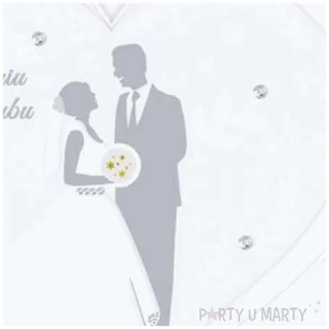 kartka okolicznosciowa w dniu slubu para mloda paw 15 4 x 15 4 cm