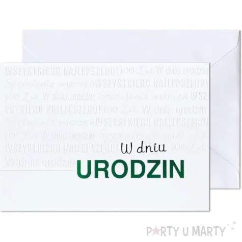 kartka okolicznosciowa w dniu urodzin paw 17 6 x 12 5 cm