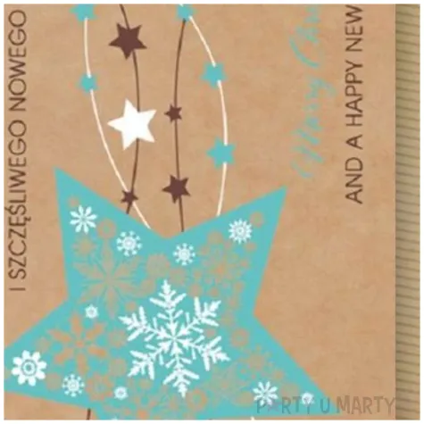 kartka okolicznosciowa wesolych swiat eko gwiazdka turkusowa maki b6