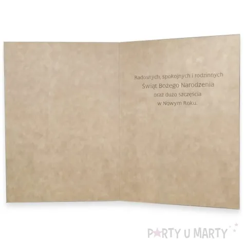 kartka okolicznosciowa wesolych swiat eko wieniec maki b6