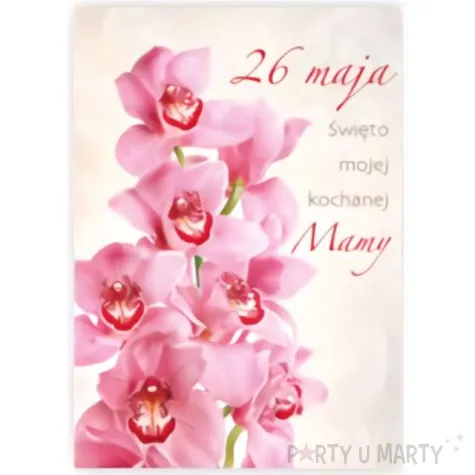 kartka z pozytywka dzien matki 26 maja swieto mojej kochanej mamy pol maki 20x14 cm