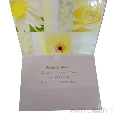 kartka z pozytywka dzien matki dla ciebie kochana mamo pol maki 20x14 cm