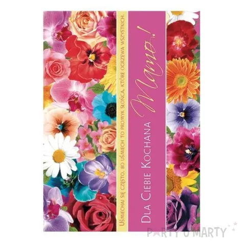 kartka z pozytywka dzien matki dla ciebie kochana mamo pol maki 20x14 cm