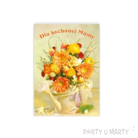 kartka z pozytywka dzien matki dla kochanej mamy pol maki 14x20 cm
