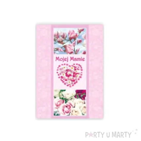kartka z pozytywka dzien matki mojej mamie serce pol maki 14x20 cm