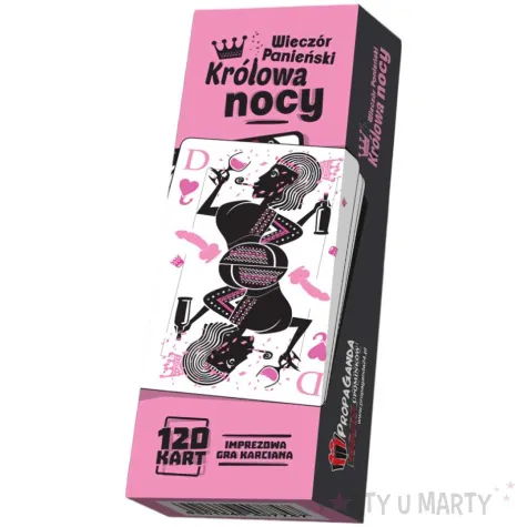 karty do gry wieczor panienski krolowa nocy propa ganda