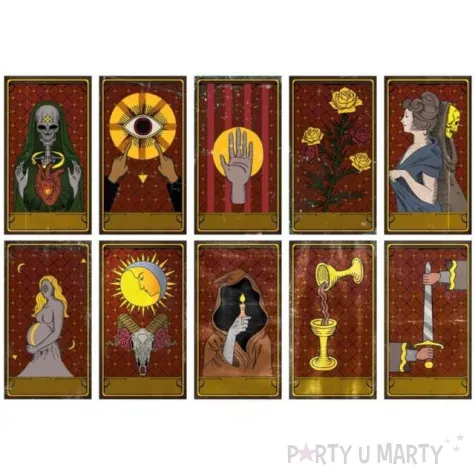 karty voodoo wielokolorowe guirca 10 szt