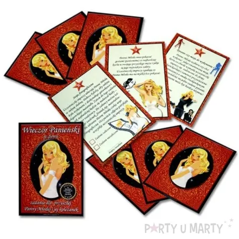 karty z zadaniami wieczor panienski w domu