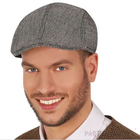 kaszkiet angielski w jodelke szary guirca