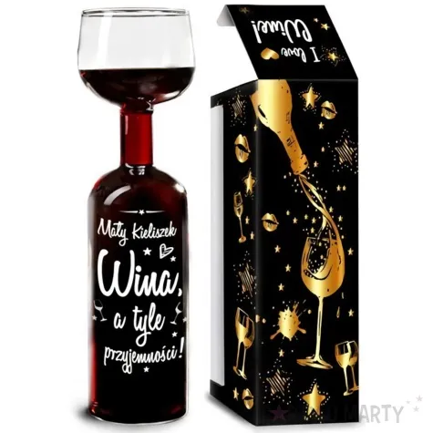 kieliszek butelka maly kieliszek a tyle przyjemnosci bgtech 750 ml