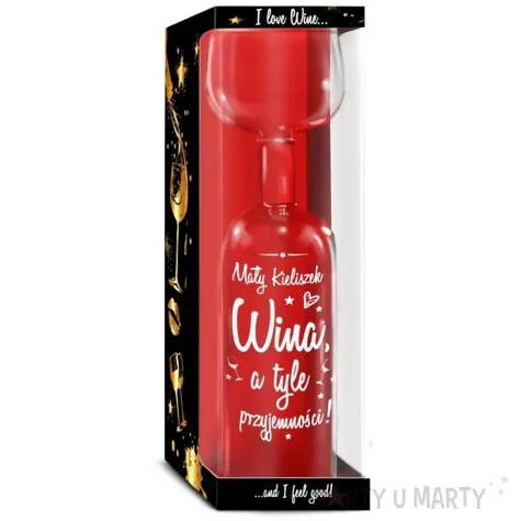 kieliszek butelka maly kieliszek a tyle przyjemnosci bgtech 750 ml