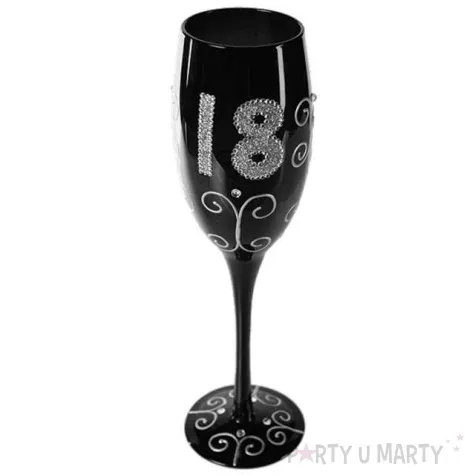 kieliszek do szampana 18 czarny