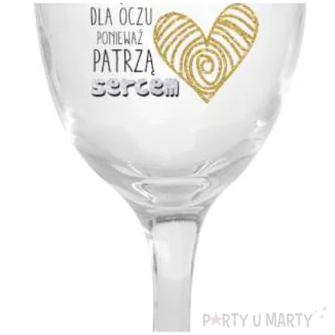 kieliszek do wina babcie widza to co niewidoczne dla oczu poniewaz patrza sercem bgtech 220 ml
