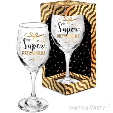 kieliszek do wina super przyjaciolka bgtech 220 ml