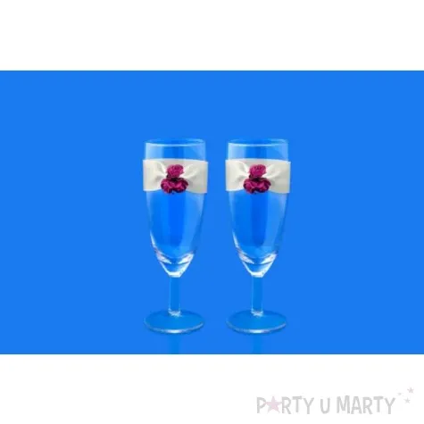 kieliszki do szampana z rozyczkami 2 szt
