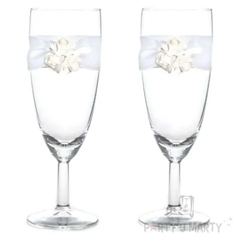 kieliszki do szampana z rozyczkami 2 szt