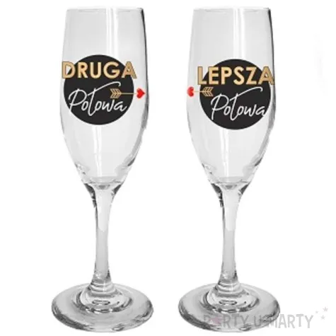 kieliszki do szampana zgrany duet szklane bgtech 170 ml 2 sztuki