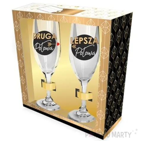 kieliszki do szampana zgrany duet szklane bgtech 170 ml 2 sztuki