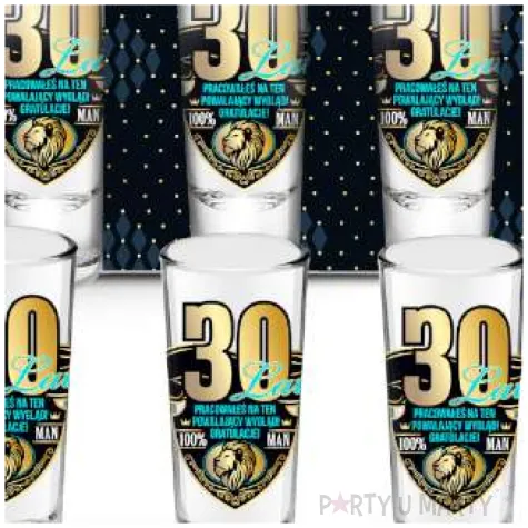 kieliszki do wodki 30 lat pracowales na ten powalajacy wyglad gratulacje bgtech 65 ml 4 szt