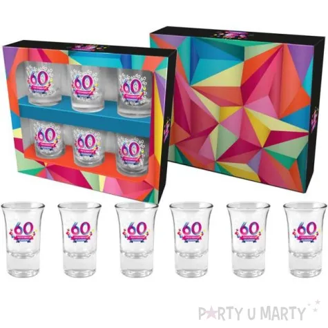 kieliszki do wodki 60 tka wszystkiego najlepszego szklane bgtech 35 ml 6 szt