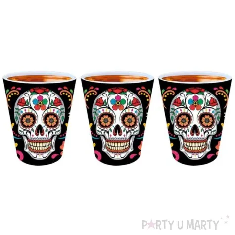 kieliszki do wodki halloweenowe czaszki guirca 3 szt