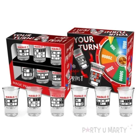 kieliszki do wodki hasla szklane bgtech 6 szt