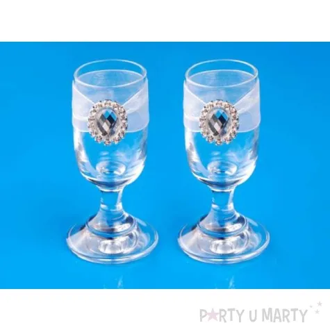 kieliszki do wodki z owalna klamra 2 szt