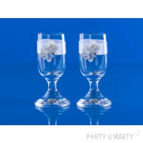 kieliszki do wodki z rozyczkami 2 szt