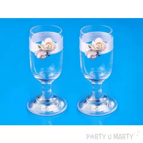 kieliszki do wodki z rozyczkami 2 szt