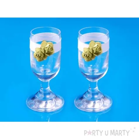 kieliszki do wodki z rozyczkami 2 szt