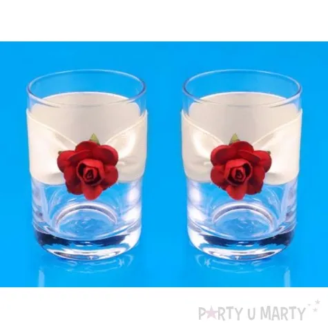 kieliszki do wodki z rozyczkami 2 szt